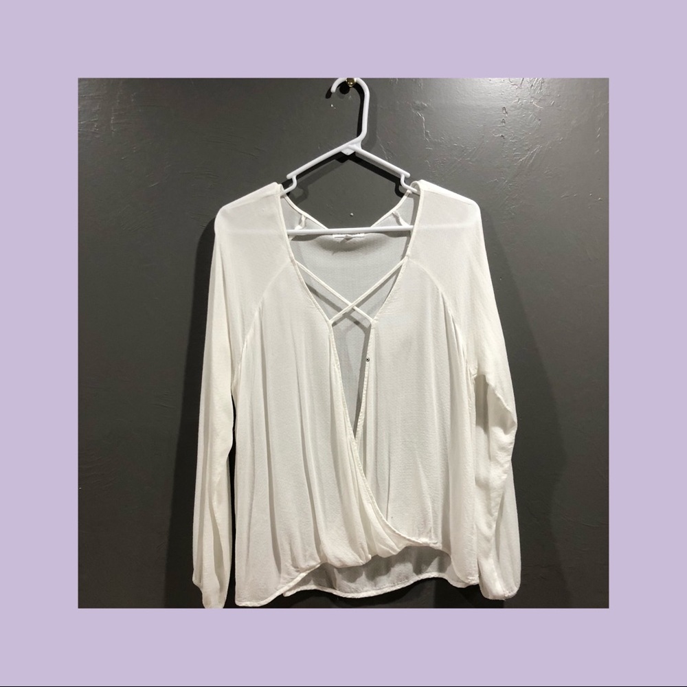 soft white blouse